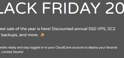 cloudcone balckfriday